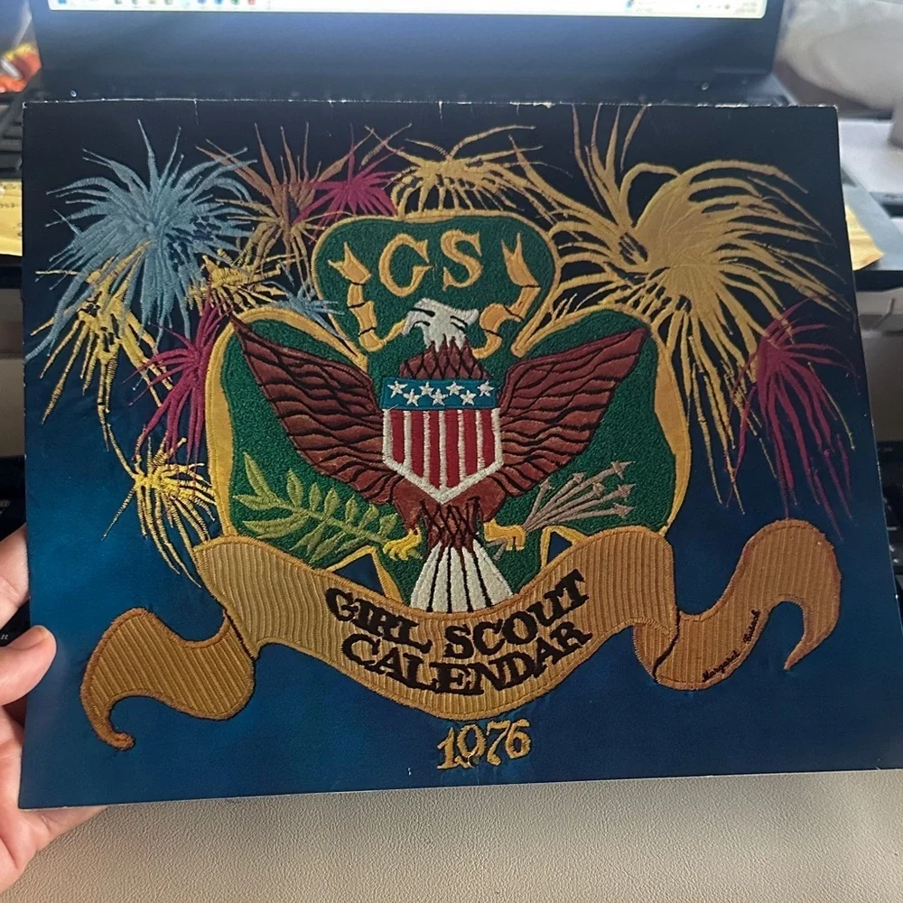 Vintage 1976 Girl Scout Calendar